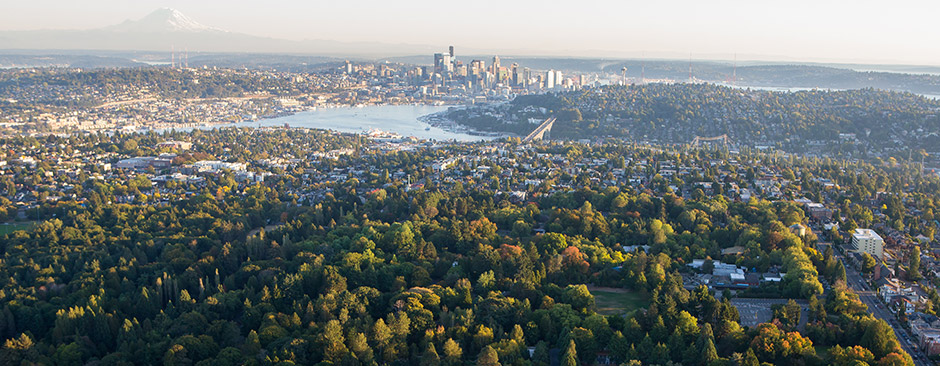 Aeiral view of Woodland Park Zoo